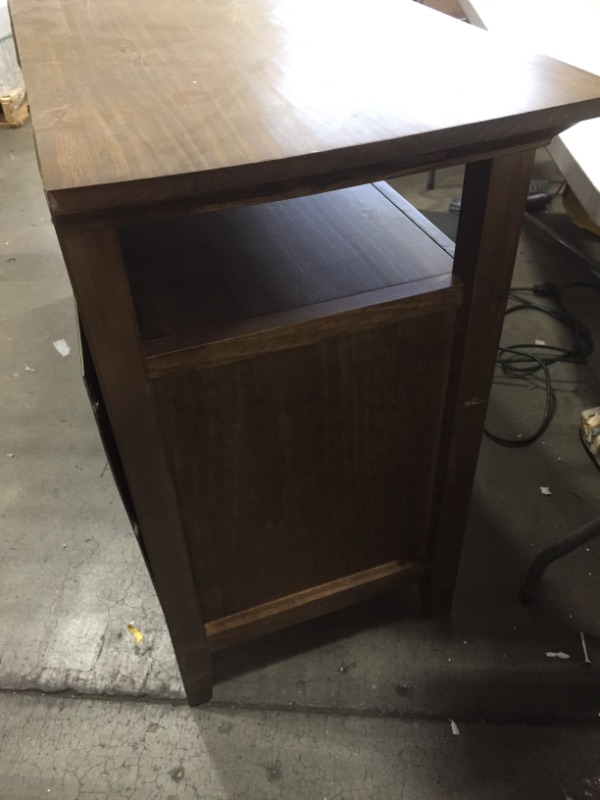 Photo 1 of 2 DRAWER 2 DOOR WOOD ENTERTAINMENT CENTER
