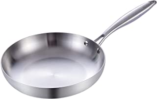 Photo 1 of LOLYKITCH Tri-Ply Stainless Steel Saute Frying Pan Skillet with Ergonomic Handle, Compatible with Induction Stoves, Gas Stoves, Ceramic Stoves, Electric Stoves and Oven Safe (12-Inch)
