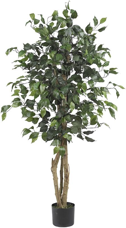 Photo 1 of Nearly Natural 5299 Ficus Silk Tree, 4-Feet, Green
