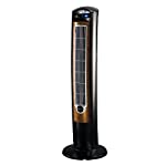 Photo 1 of Lasko T42950 Wind Curve Tower Fan with Remote Control and Fresh Air Ionizer, Black Woodgrain