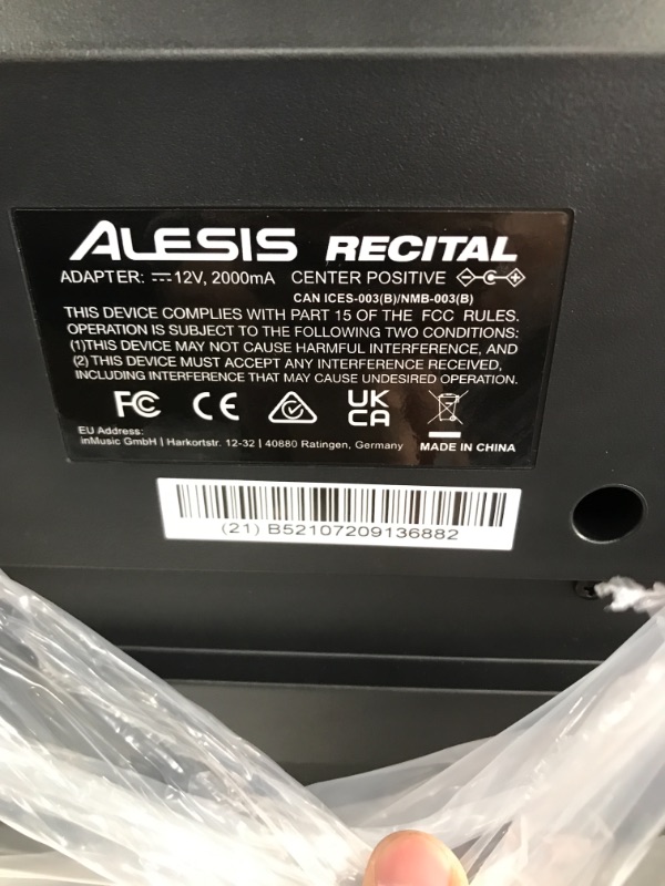 Photo 3 of Alesis Recital , 88-Key Beginner Digital Piano with Full-Size Semi-Weighted Keys