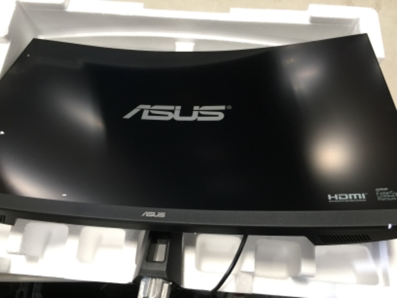 Photo 3 of ASUS TUF Gaming 32" 1080P Curved Monitor (VG328H1B) - Full HD, 165Hz (Supports 144Hz), 1ms, Extreme Low Motion Blur, Speaker, Adaptive-Sync, FreeSync Premium, VESA Mountable, HDMI, Tilt Adjustable