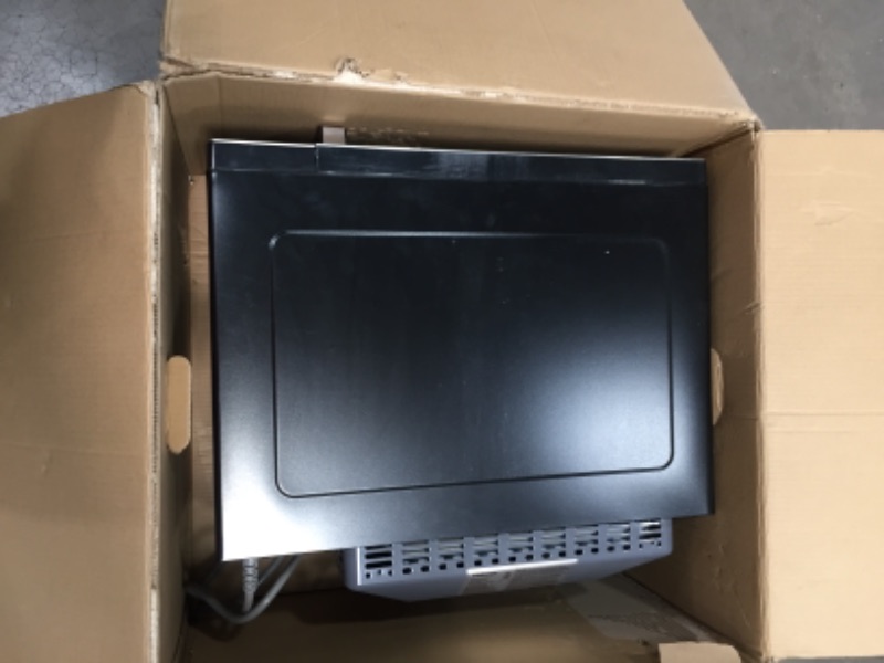 Photo 5 of PARTS ONLY NON REFUNDABLE 
Toshiba EC042A5C-SS Countertop Microwave Oven with Convection, Smart Sensor, Sound On/Off Function and LCD Display, 1.5 Cu.ft, Stainless Steel