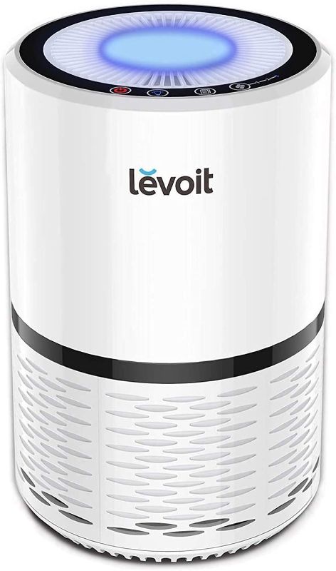 Photo 1 of LEVOIT Air Purifiers for Home, H13 True HEPA Filter for Smoke, Dust, Mold, and Pollen in Bedroom, Ozone Free, Filtration System Odor Eliminators for Office with Optional Night Light, 1 Pack, White