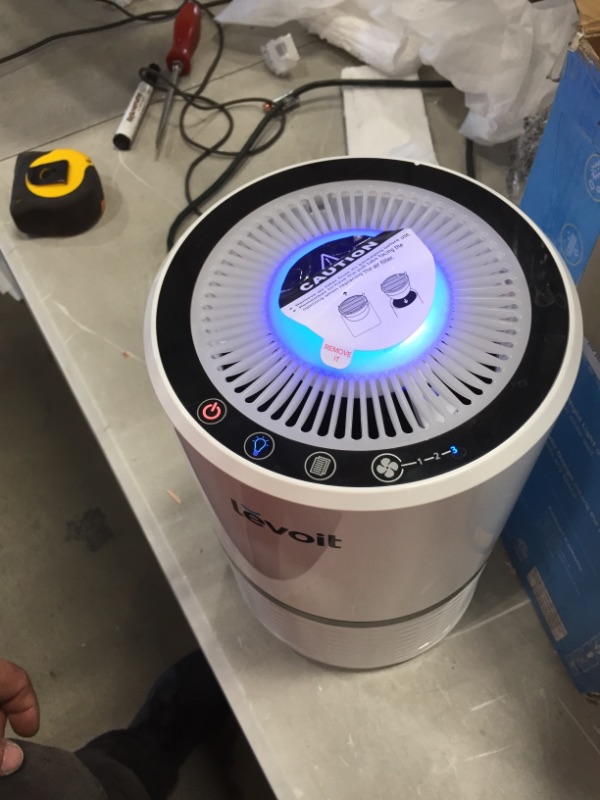 Photo 1 of LEVOIT Air Purifiers for Home, H13 True HEPA Filter for Smoke, Dust, Mold, and Pollen in Bedroom, Ozone Free, Filtration System Odor Eliminators for Office with Optional Night Light, 1 Pack, White