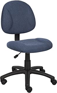 Photo 1 of **parts only** Boss Office Products Perfect Posture Delux Fabric Task Chair without Arms in Blue