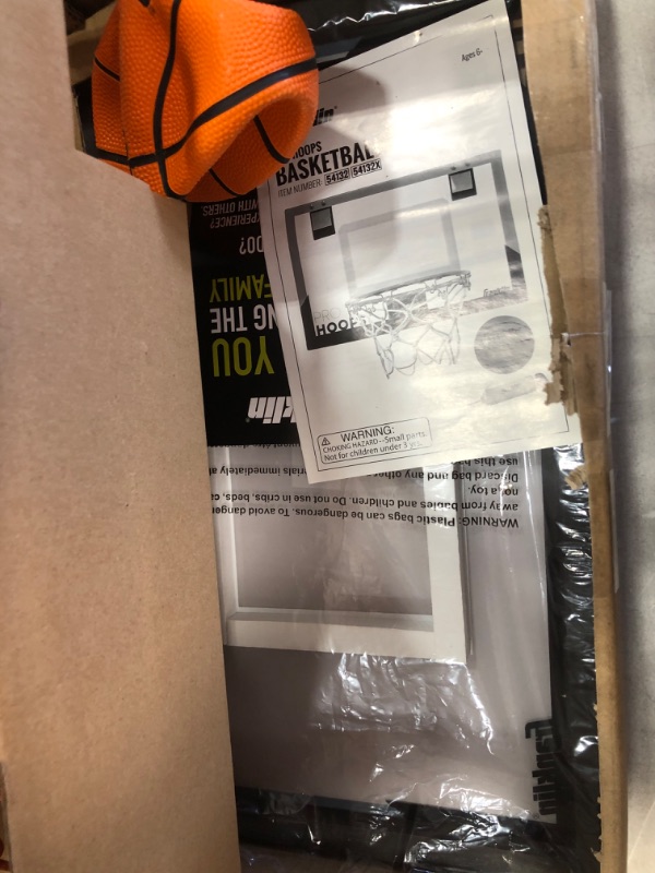 Photo 4 of Franklin Sports Over The Door Basketball Hoop - Slam Dunk Approved - Shatter Resistant - Accessories Included