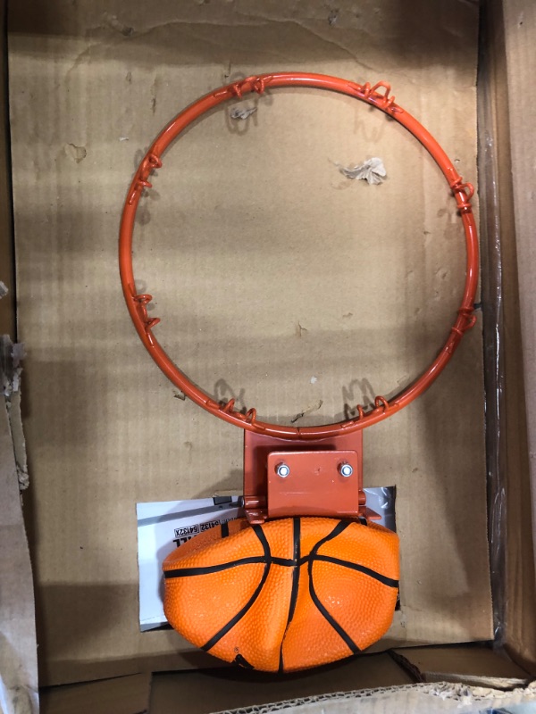 Photo 2 of Franklin Sports Over The Door Basketball Hoop - Slam Dunk Approved - Shatter Resistant - Accessories Included