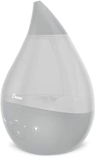 Photo 1 of Crane 4-in-1 Drop Ultrasonic Cool Mist Humidifier, 1 Gallon, Top Fill Humidifier, 24 Hour Run Time, with Optional Sound Machine and Color Changing Nightlight, Grey
