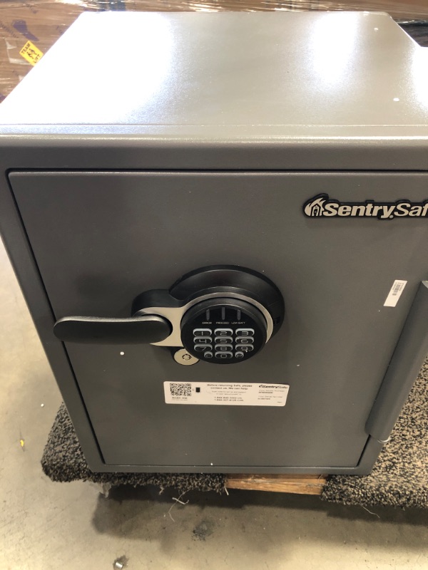 Photo 1 of **MINOR DAMAGE TO HANDLE** SentrySafe SFW205GQC Fireproof Safe and Waterproof Safe with Digital Keypad 2.05 Cubic Feet Gray
