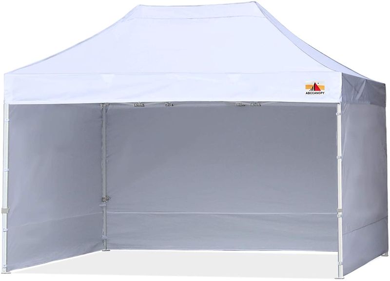 Photo 1 of **PARTS ONLY**ABCCANOPY Ez Pop Up Canopy Tent with Sidewalls 10x15 Commercial -Series,White