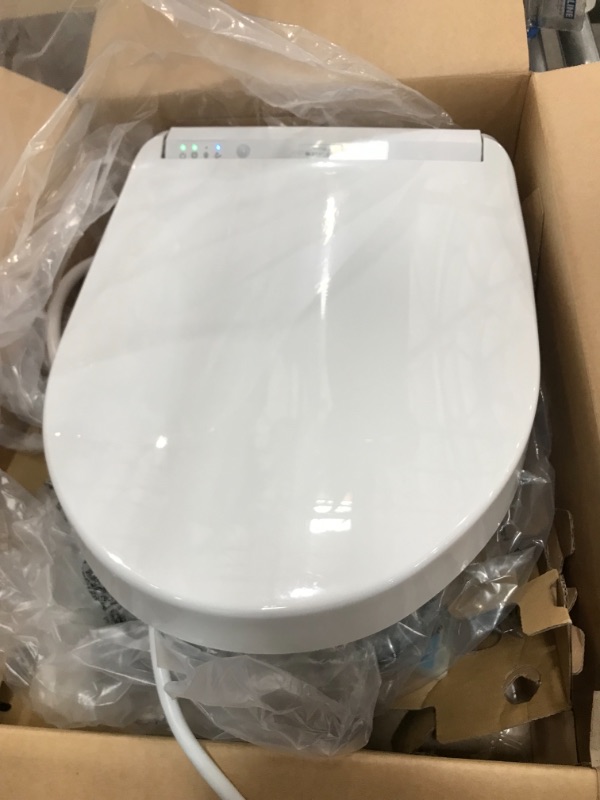 Photo 2 of **READ BELOW**SW3036R-01 K300 Washlet Elongated Standard Connect Electronic Bidet Toilet Seat, Cotton White