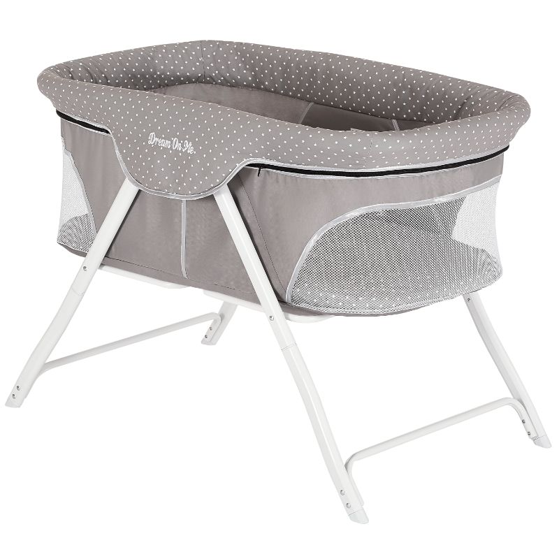 Photo 1 of Dream On Me Traveler Portable Bassinet, Twinkle Gray