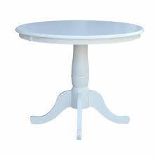 Photo 1 of **INCOMPLETE BOX 1 OF 2**Whitewood T08-30P-30RT Round Dining Table Pure White