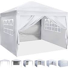 Photo 1 of **READ BELOW***10 ft. x 10 ft. Instant Canopy Pop-Up Tent with Sidewalls, Adjustable Legs, White