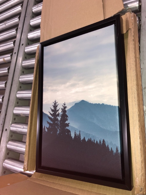 Photo 1 of *Damage shown in picture*12x18 Framed canvas painting 
