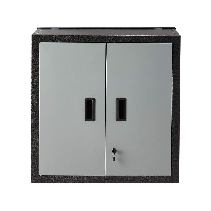 Photo 1 of *Missing Keys* ROCKPOINT Wall Foldable Cabinet Metal Storeage Cabinets with 2 Doors, Lockable Steel Cabinet with Adjustable Shelf
Size	26"x12"x26"