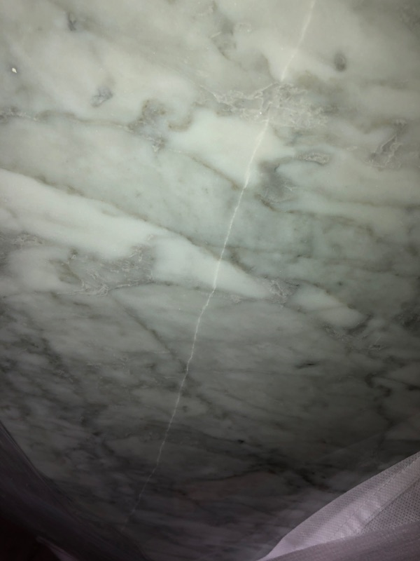 Photo 1 of *Damage shown in picture*
Home Decorators Collection Aberdeen 48 in. W X 22 in. D Vanity in White with Carrara Marble Top with White Sink

