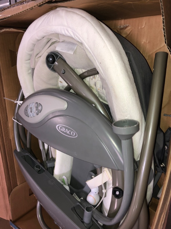 Photo 14 of *Does Power on**Loose Hardware, May be Incomplete*Graco DuoGlider Gliding Baby Swing, Rascal