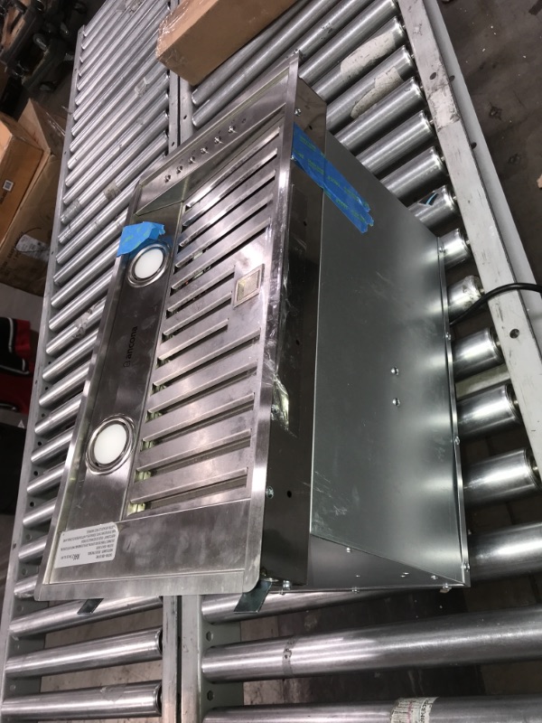 Photo 1 of *Damage shown in picture**Does Power On**Missing parts*
Ancona Range Hood  Part
