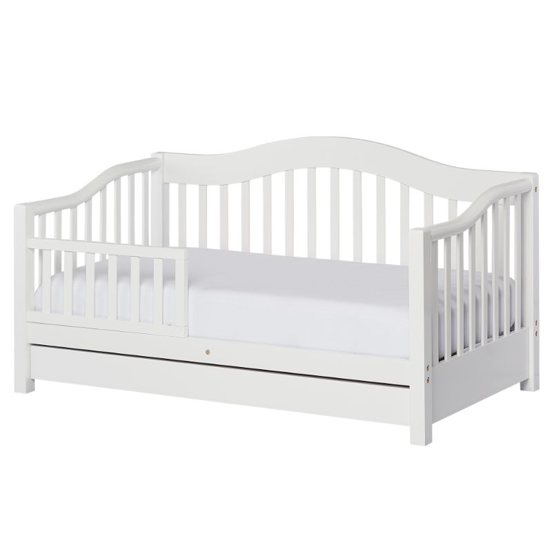 Photo 1 of Dream on Me Toddler Day Bed with Storage, White