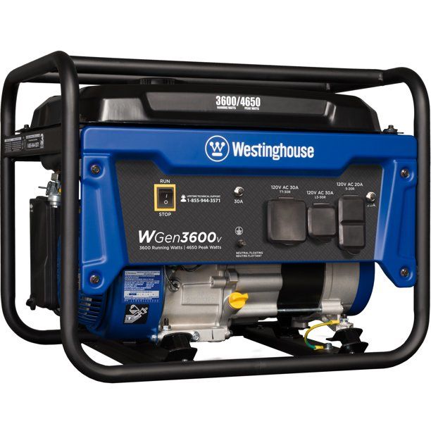 Photo 1 of Westinghouse WGen3600v Portable Generator 3600 Rated Watts & 4650 Peak Watts