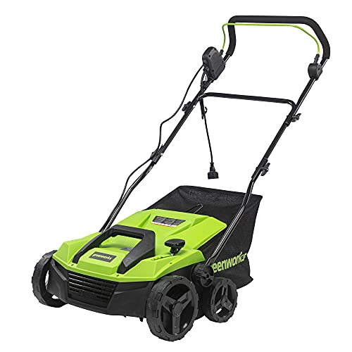 Photo 1 of Greenworks 13 Amp 14-Inch Corded Dethatcher / Scarifier, DT13B00
