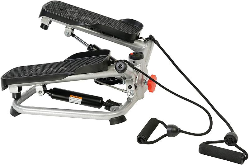 Photo 1 of (MONITOR UNABLE TO STAY IN PLACE) 
Sunny Health & Fitness Total Body Advanced Stepper Machine - SF-S0979, Gray
