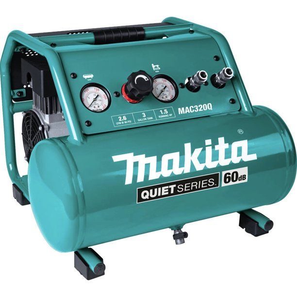 Photo 1 of ***OPEN BOX***
Makita MAC320Q Quiet Series 1-1/2 HP, 3 Gallon, Oil-Free, Electric Air Compressor
