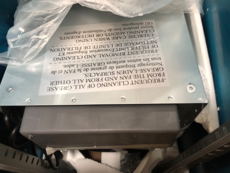 Photo 4 of **DUCT HAS DAMAGE**
Cosmo 668ICS750 30 in. Island Mount Range Hood with 380 CFM, Soft Touch Controls, Permanent Filters, LED Lights, Tempered Glass Visor in Stainless Steel
