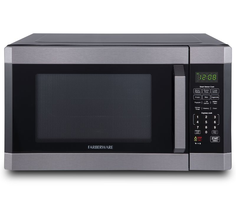 Photo 1 of ***DAMAGED***, ***PARTS ONLY***
Farberware Black 1.6 Cu. Ft. 1100-Watt Microwave Oven, Black Stainless Steel,FMO16AHTBSD
