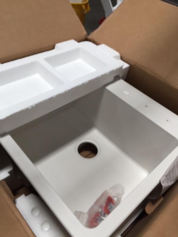 Photo 2 of ***OPEN BOX***
Elkay Quartz Classic 25 x 22 x 9-1/2, Single Bowl Top Mount Sink, White