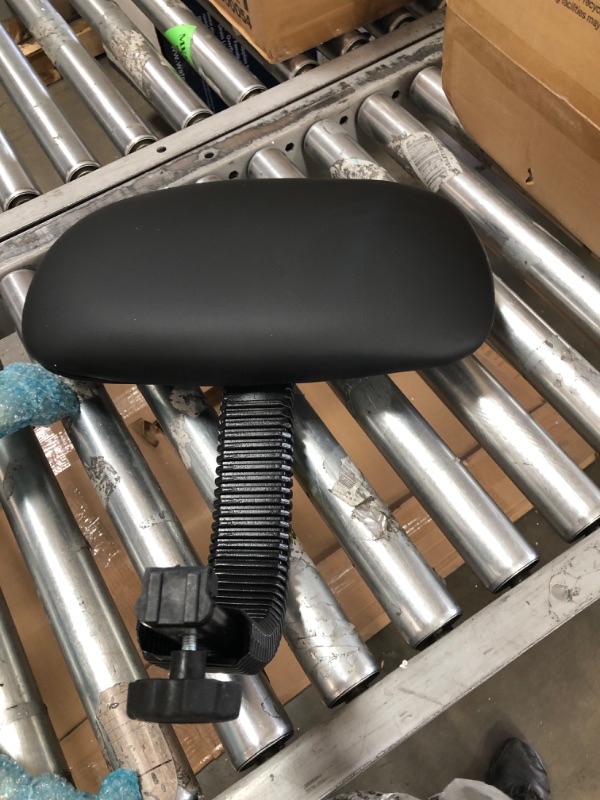 Photo 1 of Boss Office Products Be Well Medical Spa Stool with Back in Black
