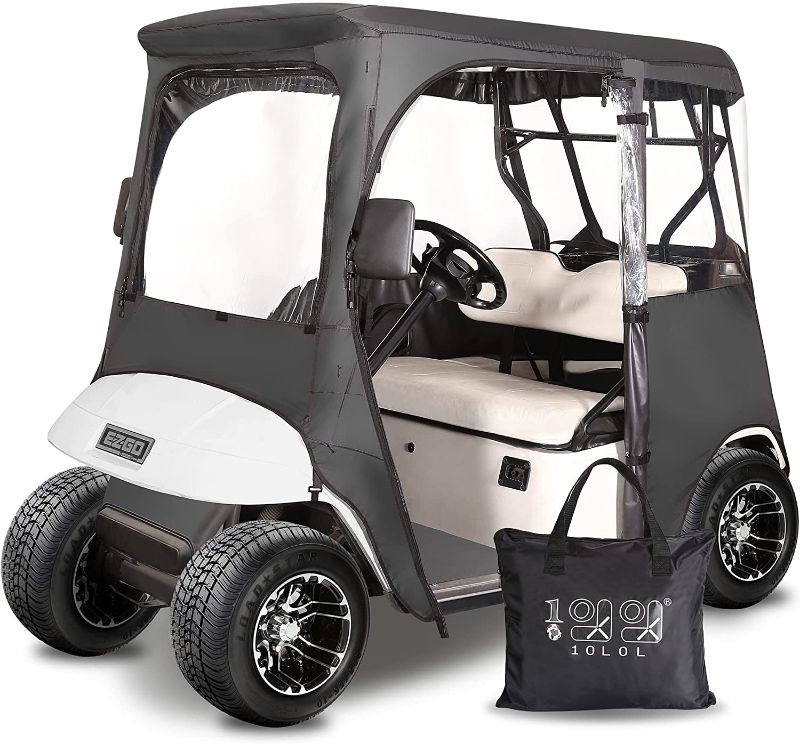 Photo 1 of Golf Cart Enclosure2 Passenger Golf Cart Cover 600D with 2 Door Zippers Side Mirror Opening Zipper Taillight Zone
STOCK PHOTO IS JUST A REFRENCE 