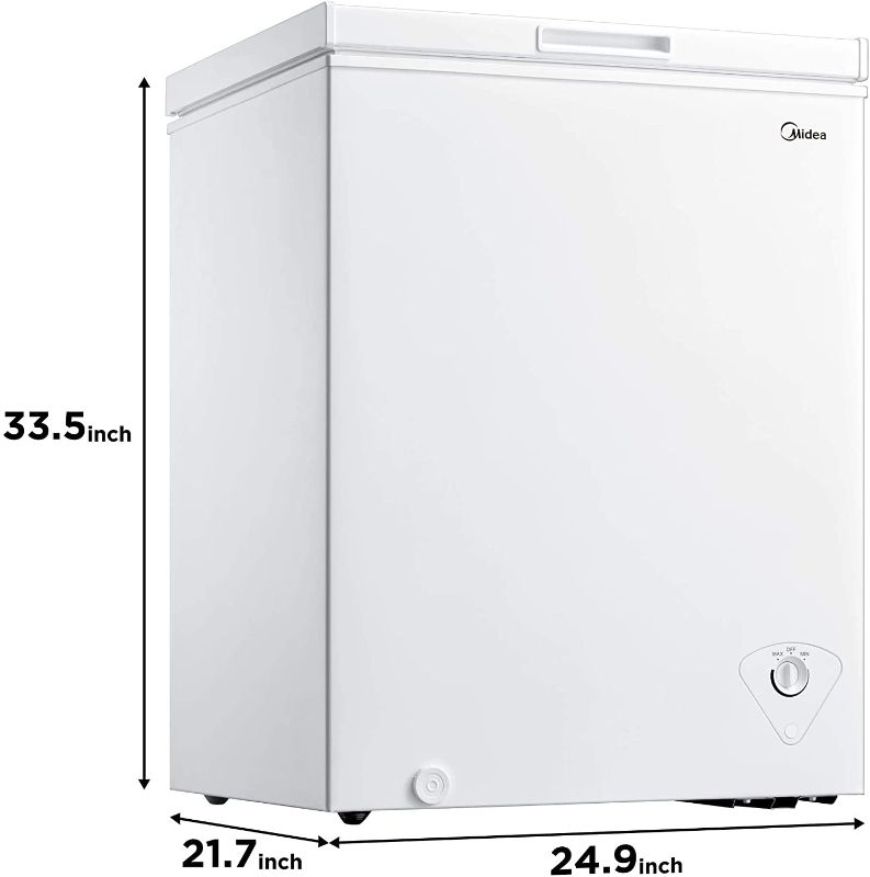 Photo 1 of Midea MRC050S0AWW Chest Freezer, 5.0 Cubic Feet, White
MINOR DENTS SEE PICTURES