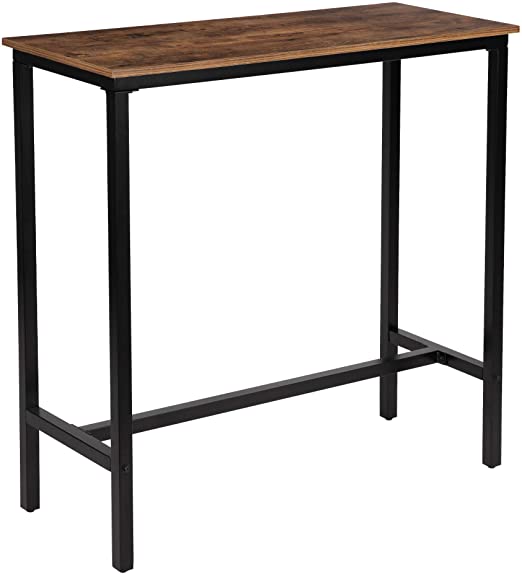 Photo 1 of (damaged table corner; missing hardware)
KOZYSPHERE 39.5” Pub Bar Table with Metal Frame
