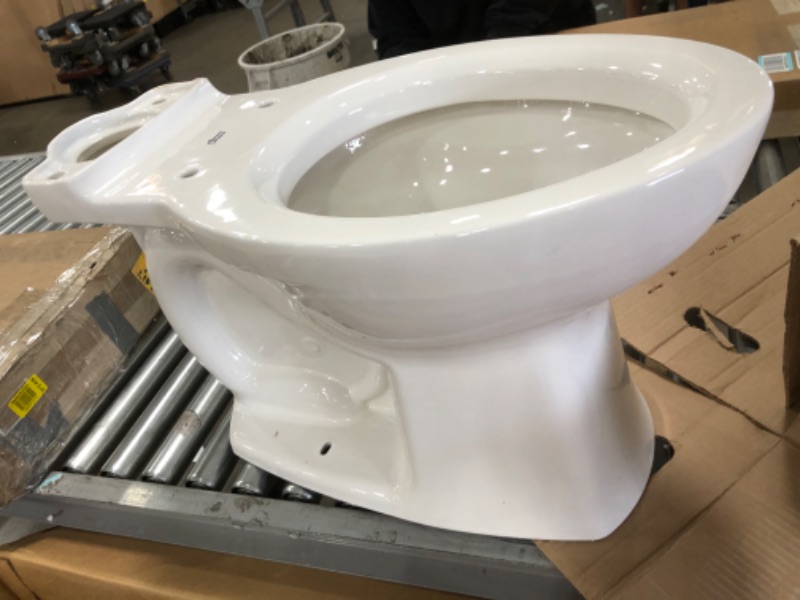 Photo 2 of (CHIPPED UNDER BOTTOM; MISSING LID)
American Standard 3519A101.020 Edgemere Right Height Elongated Toilet-10-inch Rough-in, White