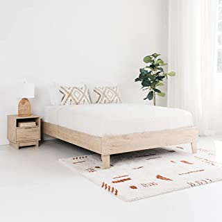 Photo 1 of (DAMAGED CORNERS;SCRATCHES; MISSING HARDWARE/MANUAL) 
Signature Design by Ashley Oliah Contemporary Queen Platform Bed, Natural Wood Grain