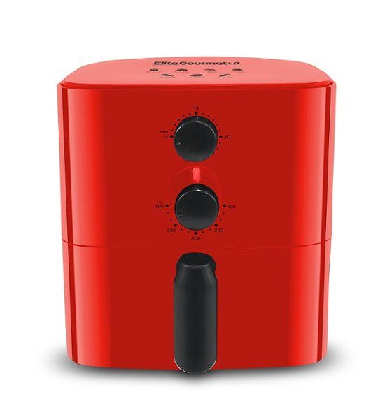 Photo 1 of Elite Gourmet
Elite Gourmet - 1qt Analog Compact Air Fryer - Red