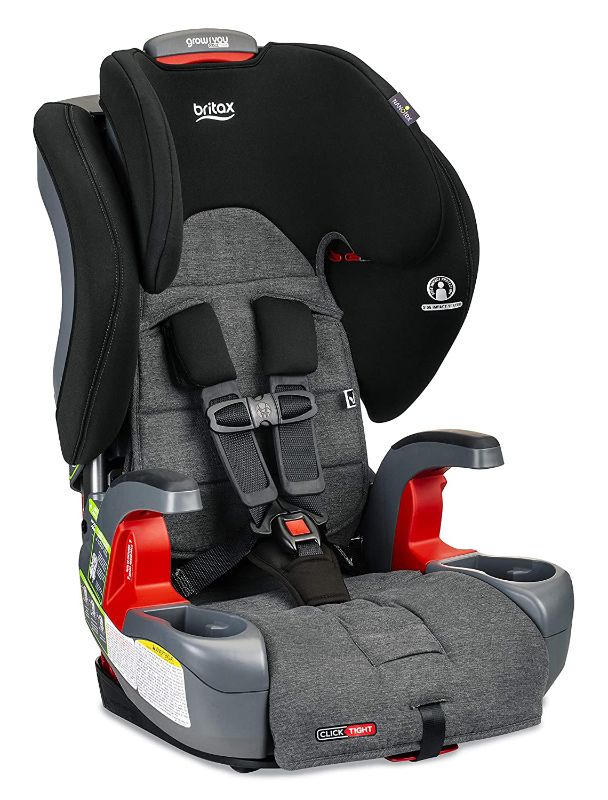 Photo 1 of Britax Grow with You ClickTight Harness-2-Booster Car Seat, StayClean Grey - Stain, Moisture & Odor Resistant Fabric
