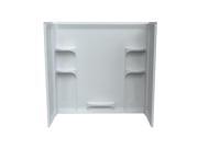 Photo 1 of American Standard Ovation 30 in. X 60 in. X 58 in. 3-piece Direct-to-Stud Tub Surround in Arctic White
