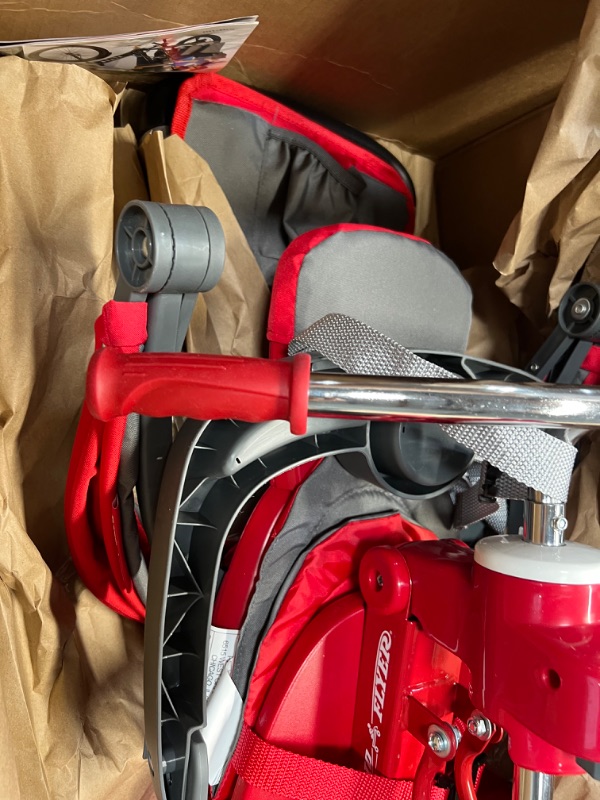 Photo 3 of Radio Flyer 4-in-1 Stroll 'N Trike, Red Toddler Tricycle for Ages 1 Year -5 Years, 19.88" x 35.04" x 40.75"  ***Needs to be oiled***
