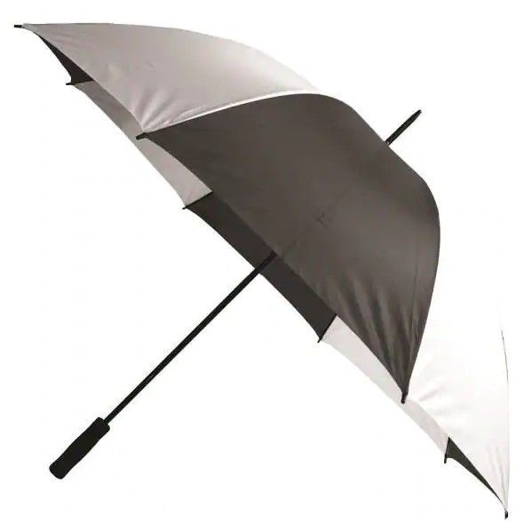 Photo 1 of (8  PACK)
 Firm Grip 60-Inch Golf Umbrella in Black & White