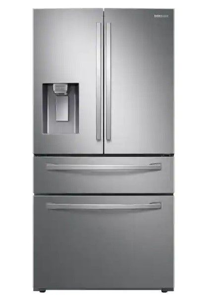 Photo 1 of Samsung 28 cu. ft. 4-Door French Door Refrigerator in Fingerprint Resistant Stainless Steel

