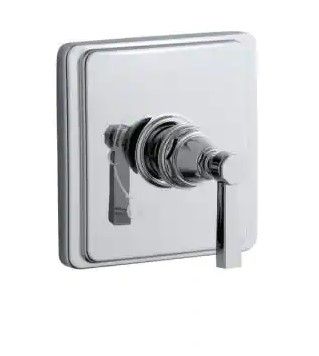 Photo 1 of 
KOHLER Pinstripe Rite-Temp 1-Handle Tub and Shower Faucet Trim Kit with Lever Handle in Polished Chrome (Valve Not Included)