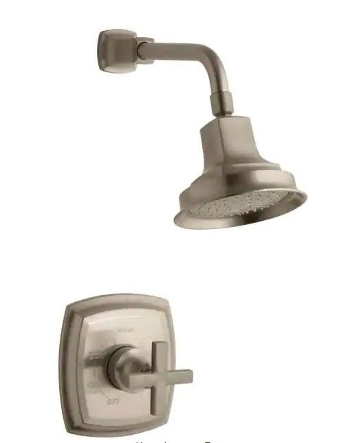 Photo 1 of 
KOHLER Margaux 1-Spray 6.5 in. Single Wall Mount Fixed Shower Head in Vibrant Brushed Bronze
