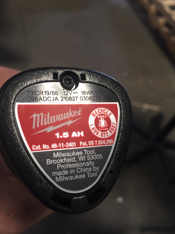 Photo 3 of Milwaukee
M12 12-Volt Lithium-Ion Compact Battery Pack 1.5Ah