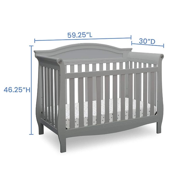 Photo 1 of Delta Children Lancaster 4-in-1 Convertible Crib - Gray