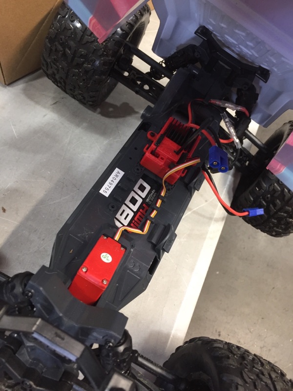 Photo 3 of *USED*
*UNKNOWN if anything is MISSING*
ARRMA RC Monster Truck: 1/10 Granite Voltage MEGA 2WD SRS RTR with 2.4GHz Radio | 1800mAh 6C NiMH Battery | Charger | 1:10 Scale (Red/Black), ARA102727T3
