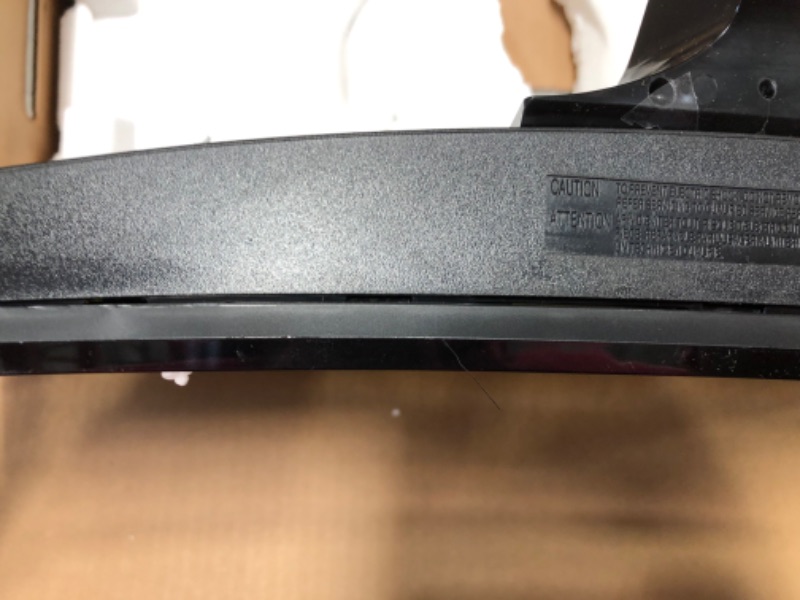 Photo 3 of (SCRATCHED SCREEN/.FRAME; DETACHING LOWER FRAME; FOUND LOOSE HARDWARE) 
SAMSUNG 24-Inch CRG5 144Hz Curved Gaming Monitor (LC24RG50FQNXZA) â€“ Computer Monitor